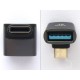 OTG USB адаптер Type-C (М) към Type-A (Ж), USB 3.x, ъглов