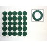 Adhesive insulation pads for 1 battery 18650, 25 pieces