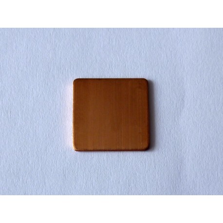 Медна (copper) термоподложка за ремонт на лаптопи 15x15x0.8mm, 1 брой