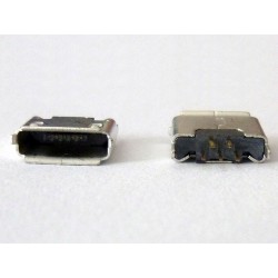 Micro-B USB Female 5P jack (букса) за платка, MIC-25, type 20