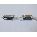 Micro-B USB Female 5P jack (букса) за платка, MIC-42, type 26