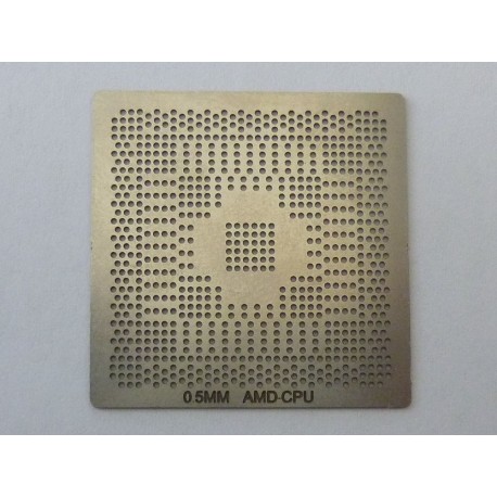 Шаблон (stencil, стенсил) chip size AMD CPU за ребол (reball) на BGA чипове