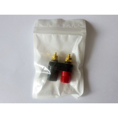 Couple female audio jack (connector), banana plug, new