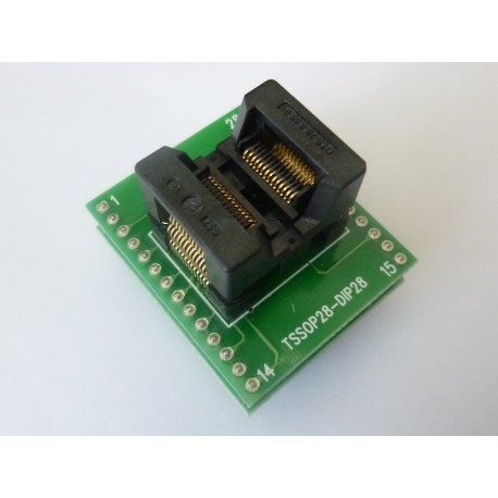 Adapter 170mil TSSOP28 to DIP28 600mil for programmer