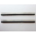 40-pin 2.54mm DIP single row, 2 pcs, new