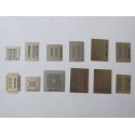 Stencils chip size for reball BGA chips﻿, for memory, 12 pcs