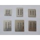 Stencils chip size for reball BGA chips﻿, for memory, 12 pcs