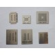 Stencils chip size for reball BGA chips﻿, for memory, 12 pcs