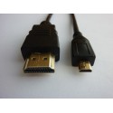 Кабел micro-HDMI към HDMI, 1.5м