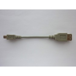 Кабел преходник Mini USB към USB, 13 см