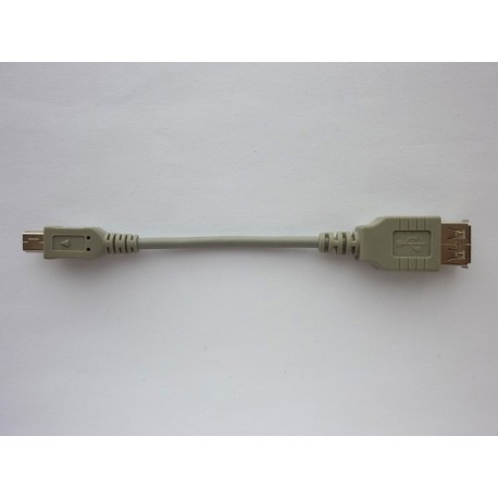 Cable adapter Mini USB to USB, 13 cm