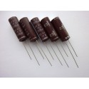 Electrolytic capacitor Nippon 2200µF, 10V, 10x28mm, 5 pcs