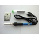 Kit soldering iron 60W 220V with thermoregulator, stand, solder wire