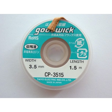 Desoldering wick Goot Wick CP-3515, high quality, original