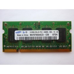 RAM memory Samsung 512MB DDR2 667MHz 1.8V SO-DIMM, used