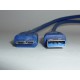 Кабел за данни USB 3.0 Micro-B към Type-A, 1.5м