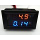 DC digital voltmeter and ammeter, 100V, 10A, with LED display