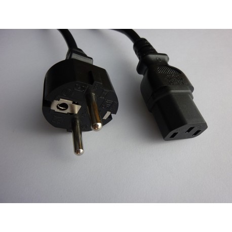 AC power cable SCHUKO to C13, 1.8m (3x0.75)