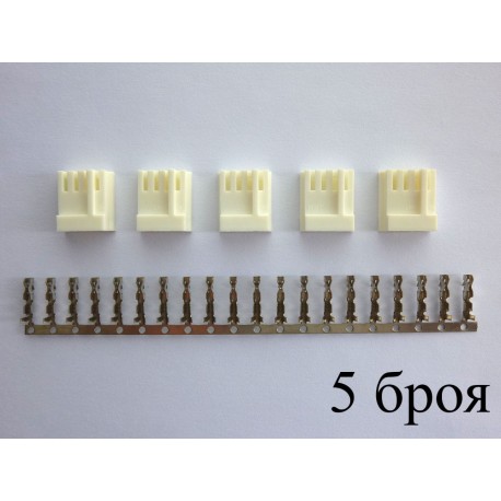 Connector for Floppy drive (4-pin, female) for cable mounting, 5 pcs