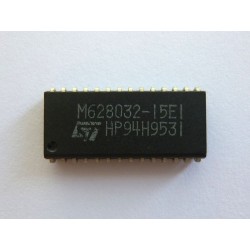 Чип STMicroelectronics M628032-15E1 (SOJ28), SRAM памет, 256Kb (32KB x 8-Bit), нов