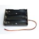 Case for rechargeable batteries 18650 with cables, for 3 batteries