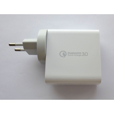 USB захранващ адаптер SDC-48W, 5V 2.4A, QC3.0, PD, 3 порта