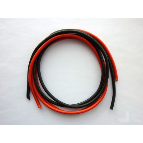 Set of cables for test probes, 3.3 sq.mm, stranded, silicone, 1m