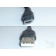 USB кабел Micro-B към Type-A (М-М), USB 2.0, 1м