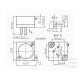 Trimmer potentiometer SP5-2, various values, 1 piece