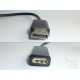 Видео кабел преходник DisplayPort към HDMI Type A (М-Ж), 15см