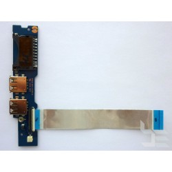 PCB board BA92-09691A with power button, USB connectors and card reader for Samsung, used