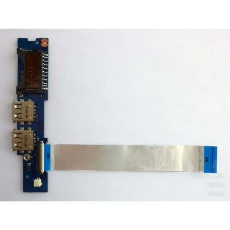 PCB board BA92-10598A with power button, USB connectors and card reader for Samsung, used