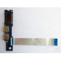 PCB board BA92-10598A with power button, USB connectors and card reader for Samsung, used