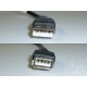 USB extension cable Type-A (M) to Type-A (F), USB 2.0, 70cm