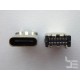 Type-C USB connector TC-6, female, 2x12 pins, 10.5mm height, vertical mounting