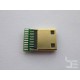 Mini HDMI connector (port) HD-11 for cable mounting