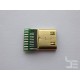 Mini HDMI connector (port) HD-11 for cable mounting