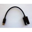 OTG USB кабел Type-C (М) към Type-A (Ж), USB 3.x, 15см