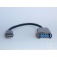 OTG USB cable Type-C (M) to Type-A (F), USB 3.x, 15cm