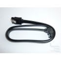 Interface cable SATA III 6Gbps, 50cm, angled, with clip