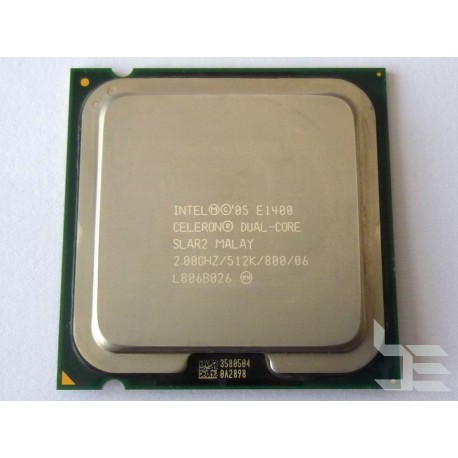 Processor Intel Celeron E1400, SLAR2, 2.0GHz, FSB 800MHz, used