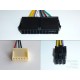 Adapter 24-pin to 2pcs. 6-pin power supply connector, for HP (Z220, Z230), 30cm