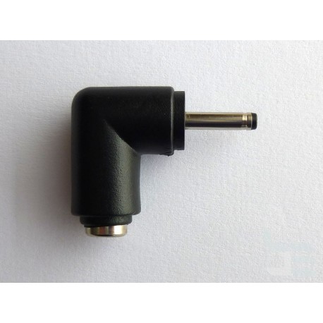 DC power connector adapter 5.5x2.1mm to 3.0x1.1mm, angled