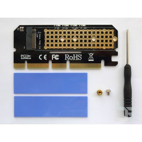 Адаптер M.2 PCI-E SSD към PCI-E x16 конектор