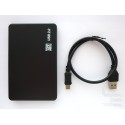 External case (box) for 2.5" SATA HDD/SSD to USB 2.0, plastic