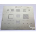 Stencils Amaoe 15 in 1 for reballing Apple MacBook Pro A2159 /A1990 /A1989 BGA IC chips