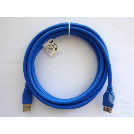 USB extension cable Type-A (M) to Type-A (F), USB 3.x, 3m