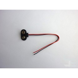 Connector (clip) with cable for 9V battery, new