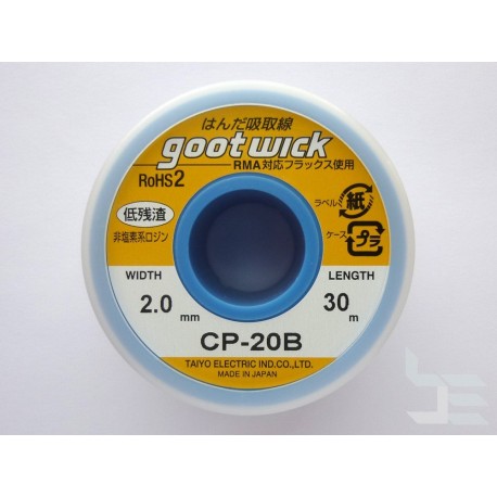 Desoldering wick Goot Wick CP-20B, high quality, original