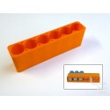 Plastic holder 18650x6 for spot welding of rechargeable batteries